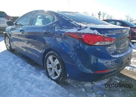 2016 Hyundai Elantra Value Edition из США, поврежденный, VIN 5NPDH4AEXGH680918